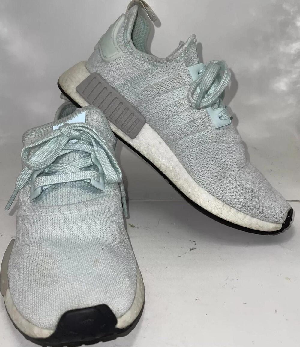 Adidas NMD_R1 Shoes Womens Size 7.5 Green Boost Textile Athletic Casual Sneakers